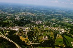 Aerial view of Columbia, Kentucky